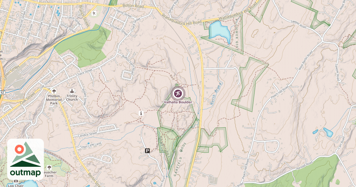Map of Valhalla Boulder