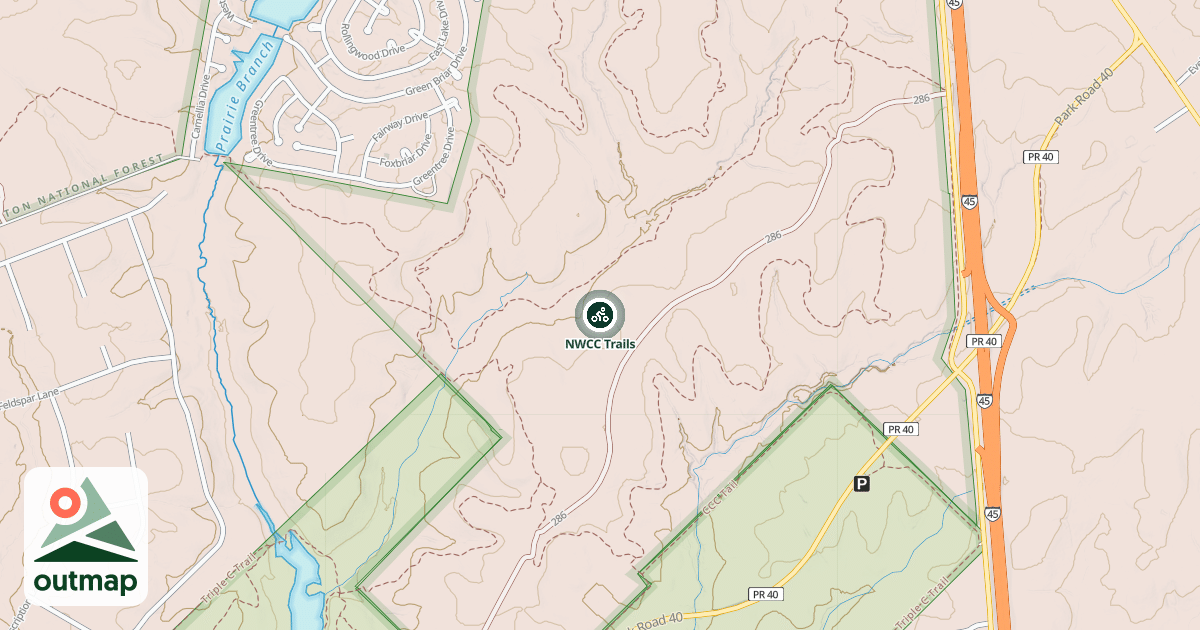Map of NWCC Trails