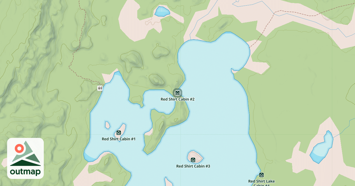 Map of Red Shirt Cabin #2