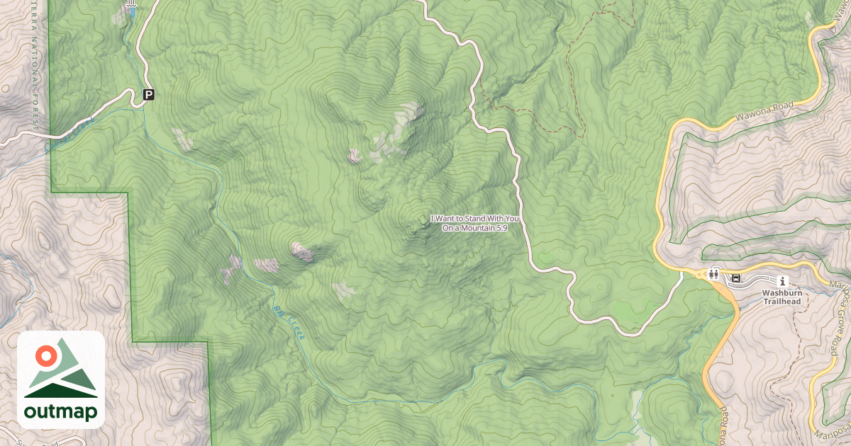 Map of I Want to Stand With You On a Mountain