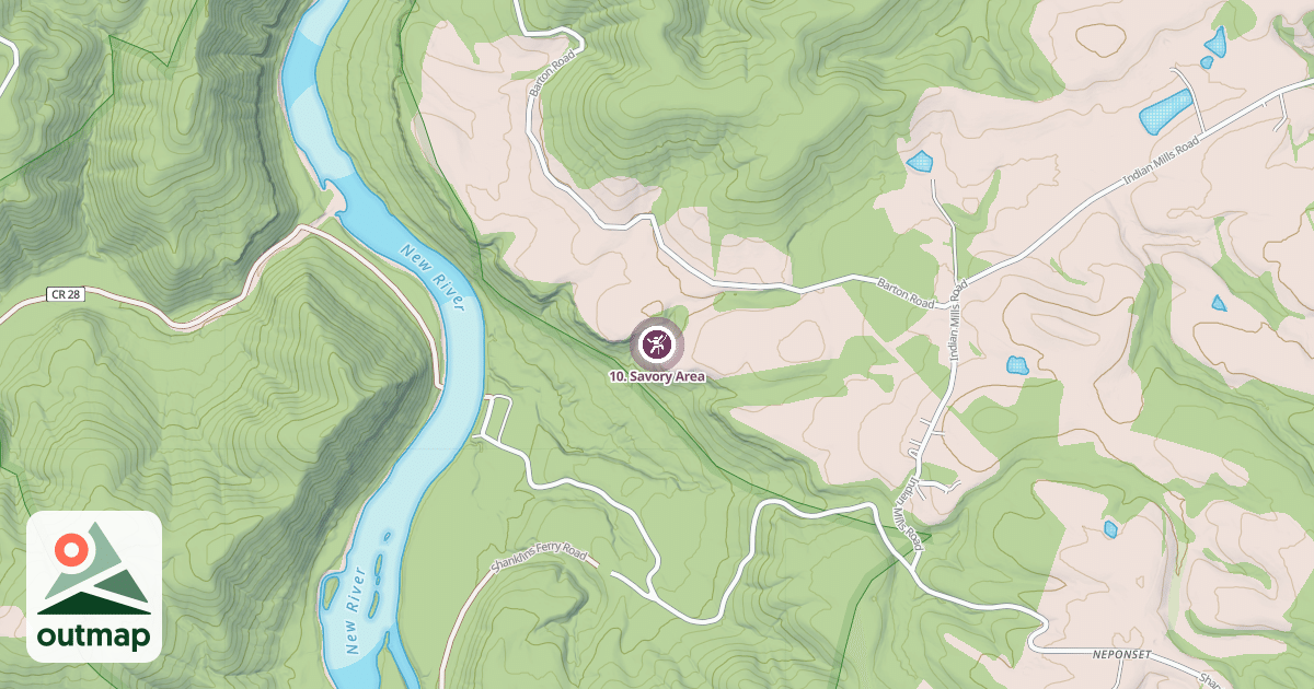 Map of 10. Savory Area