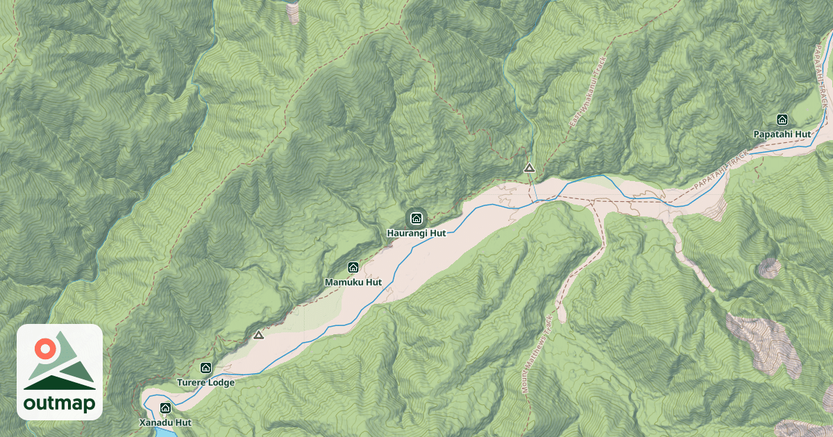 Map of Haurangi Hut
