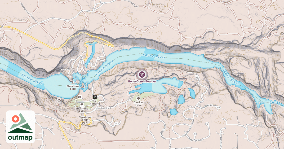 Map of HoneyComb Boulder