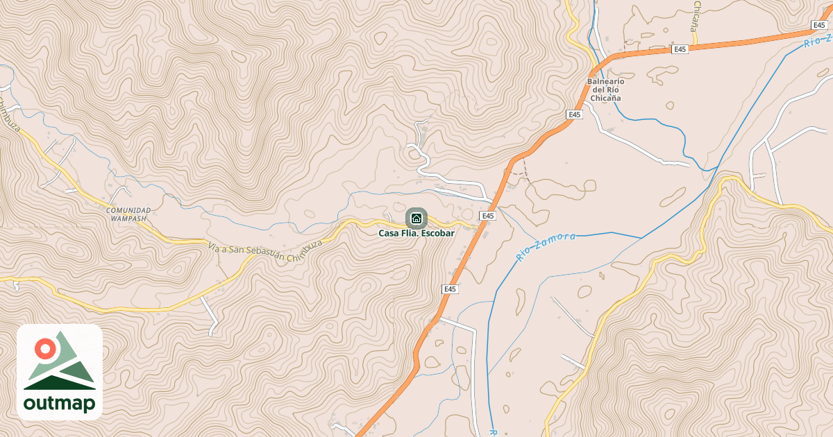 Map of Casa Flia. Escobar