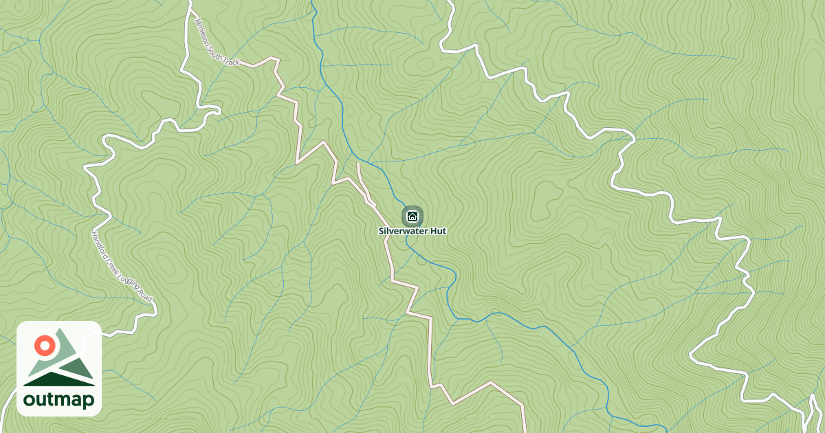 Map of Silverwater Hut