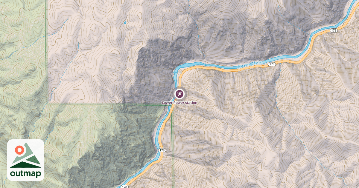 Map of Lower Power station