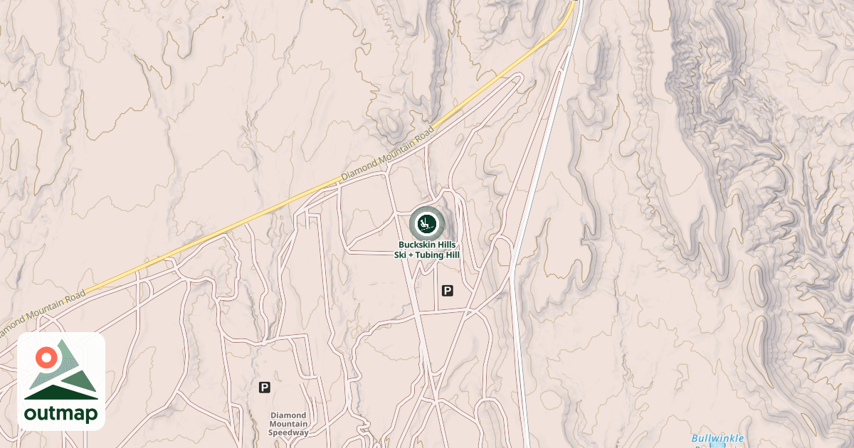 Map of Buckskin Hills Ski + Tubing Hill