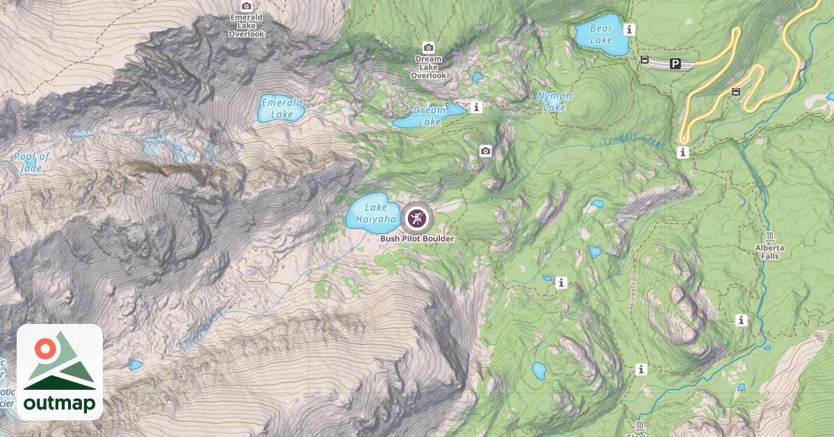 Map of Bush Pilot Boulder