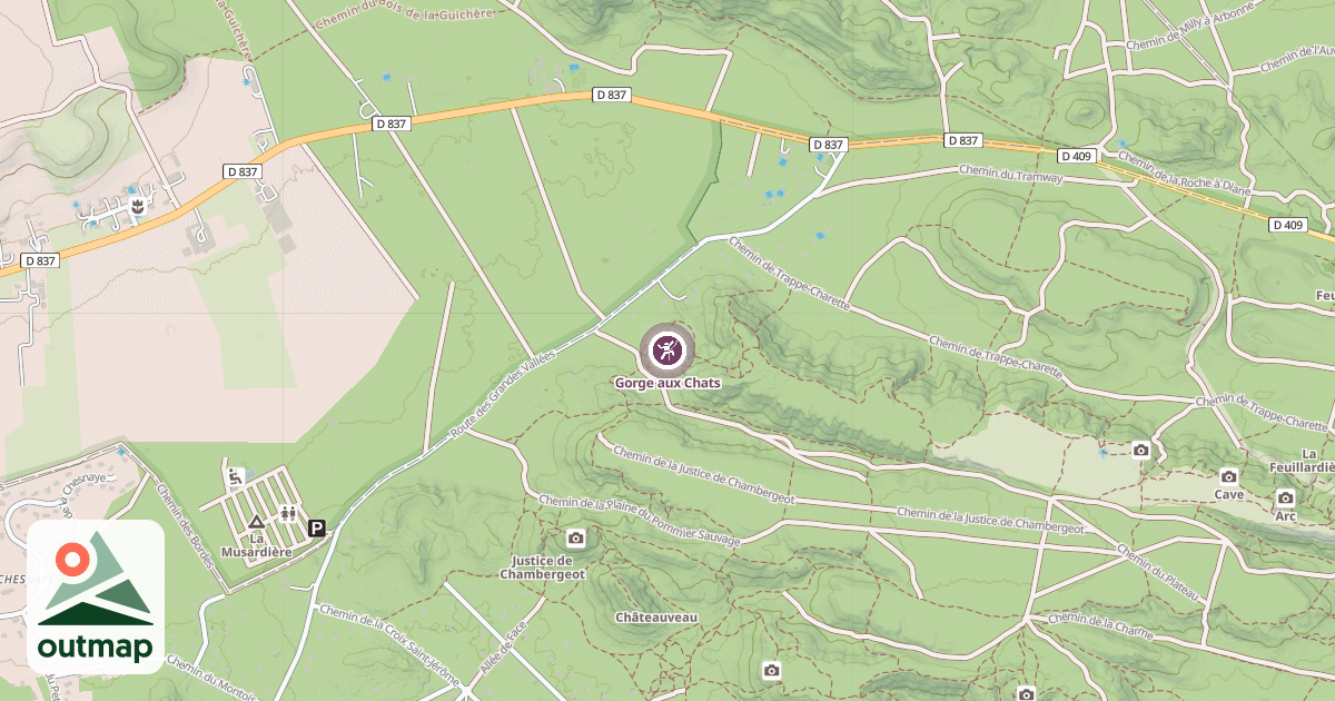 Map of Gorge aux Chats
