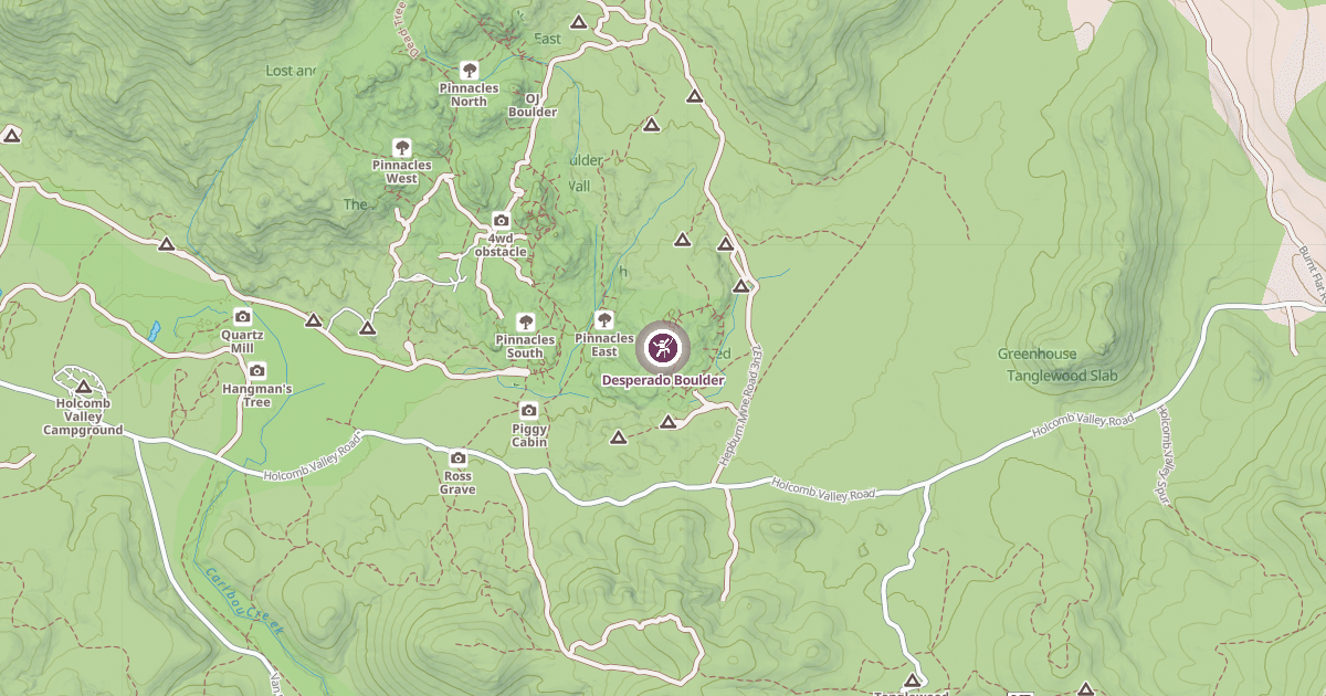Map preview of Desperado Boulder