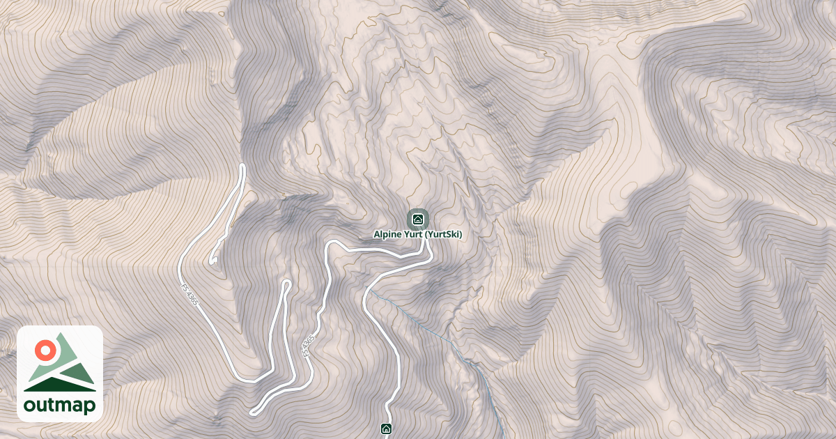 Map of Alpine Yurt (YurtSki)