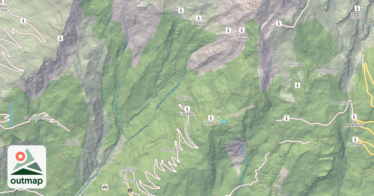 Map of Refuge de l'Arpont