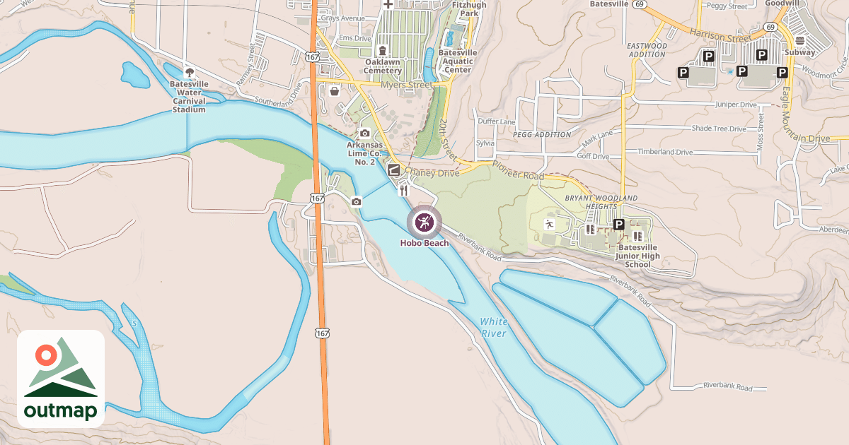 Map of Hobo Beach