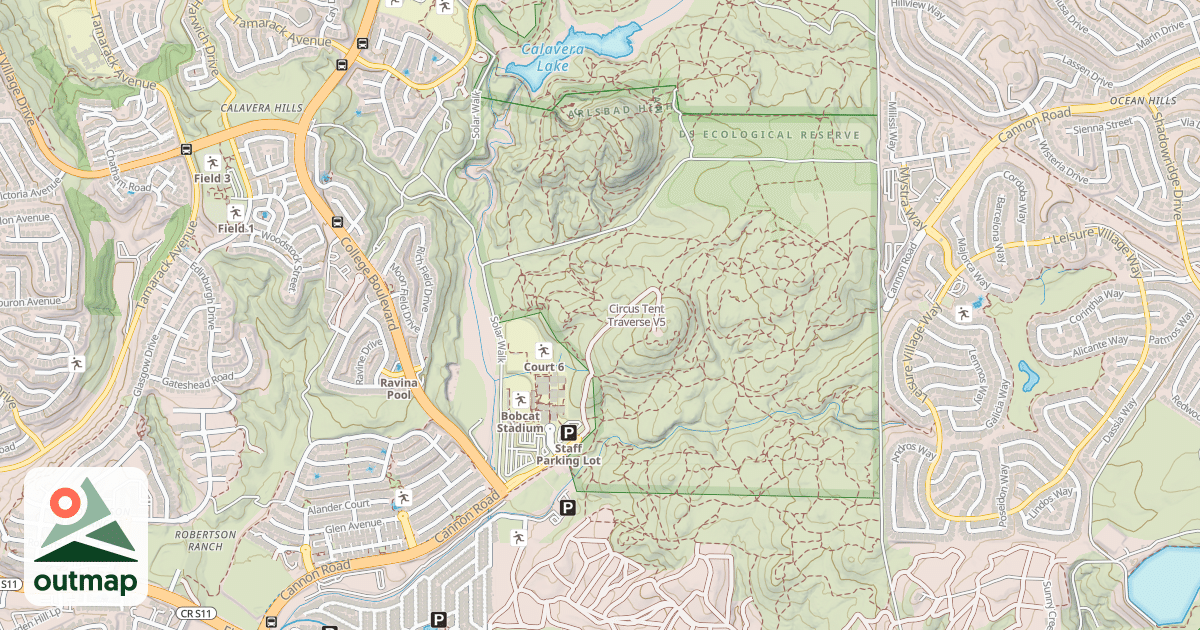 Map of Circus Tent Traverse