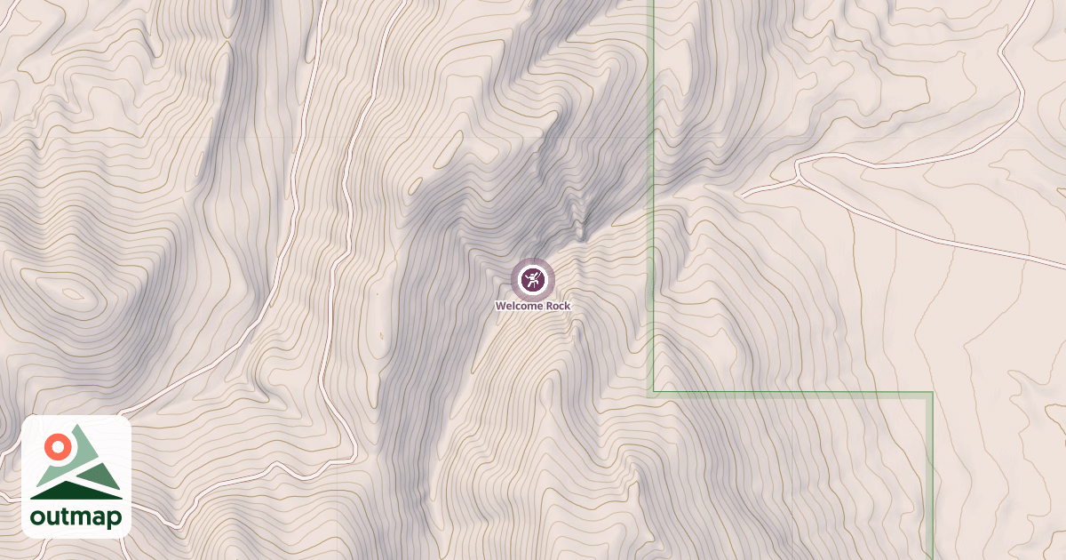 Map of Welcome Rock