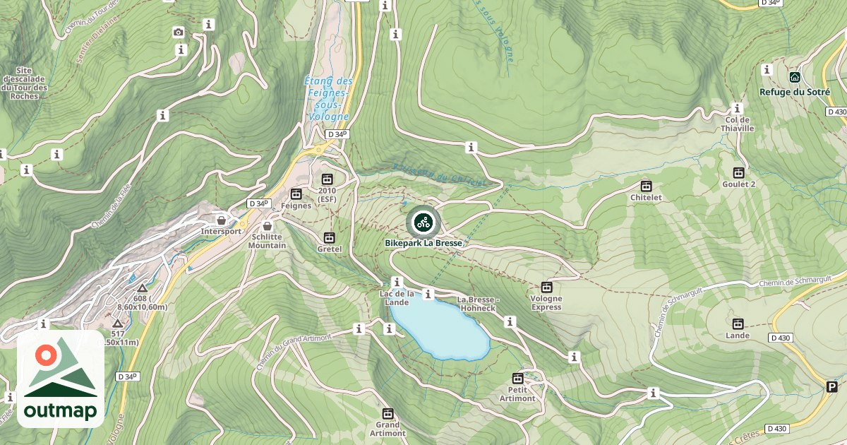 Map of Bikepark La Bresse