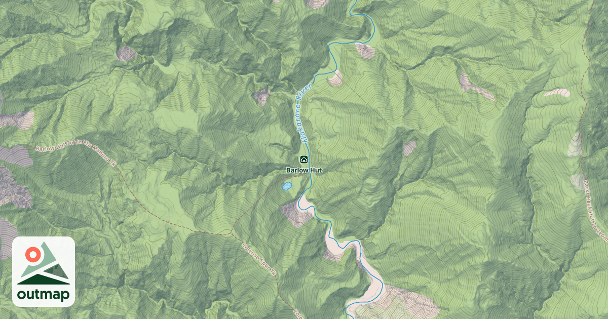 Map of Barlow Hut