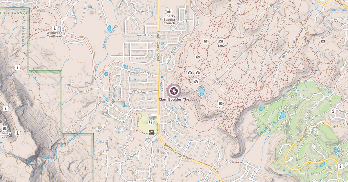 Map preview of Clam Boulder, The