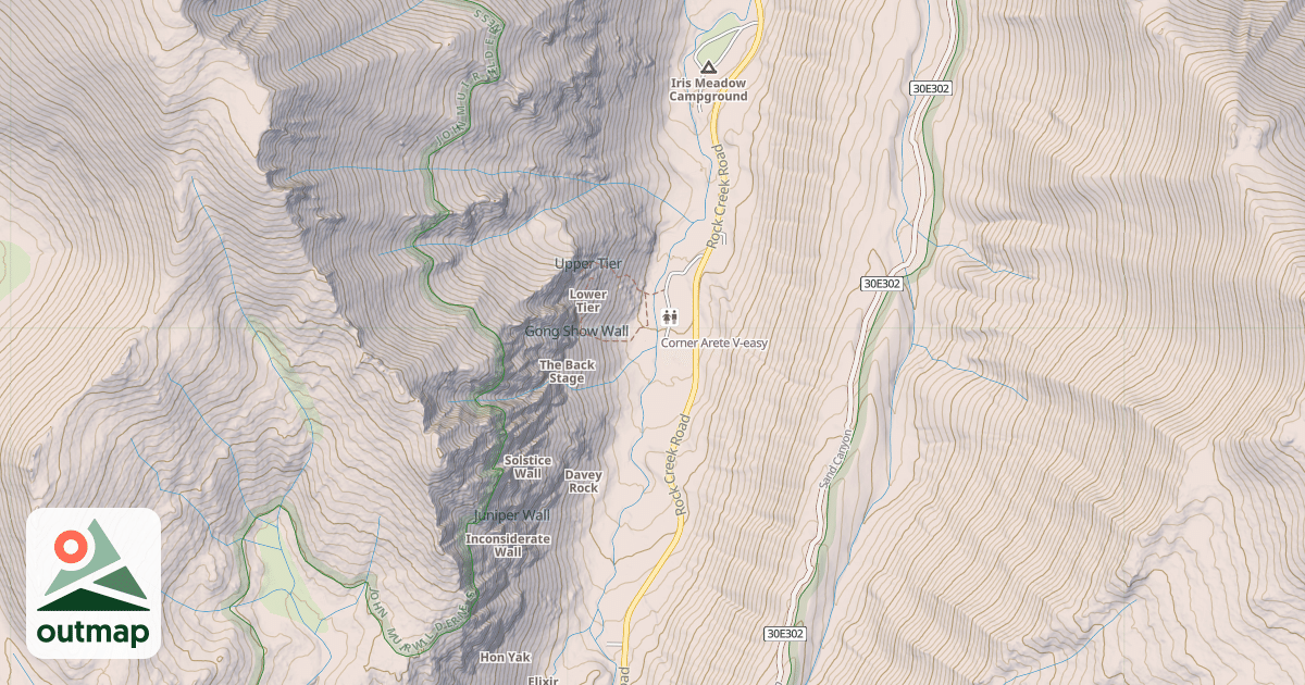 Map of Corner Arete
