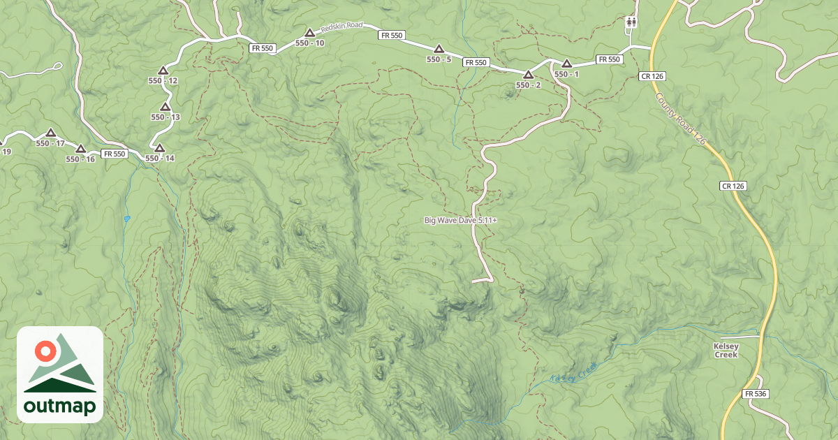 Map of Big Wave Dave