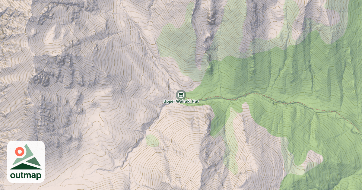Map of Upper Wairaki Hut
