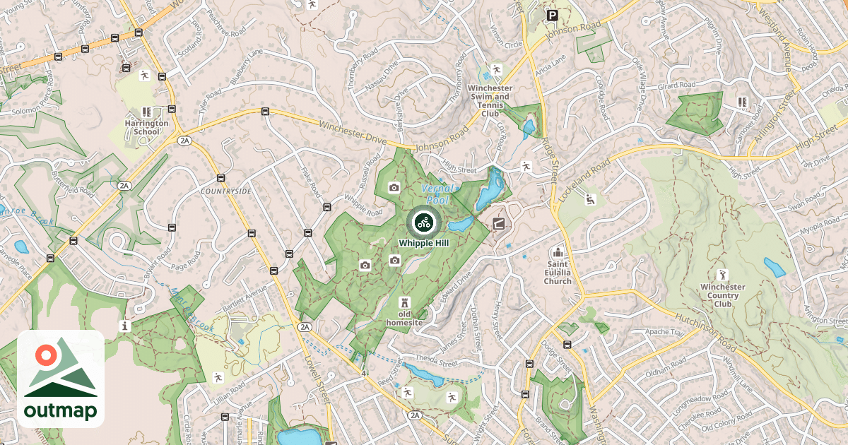 Map of Whipple Hill
