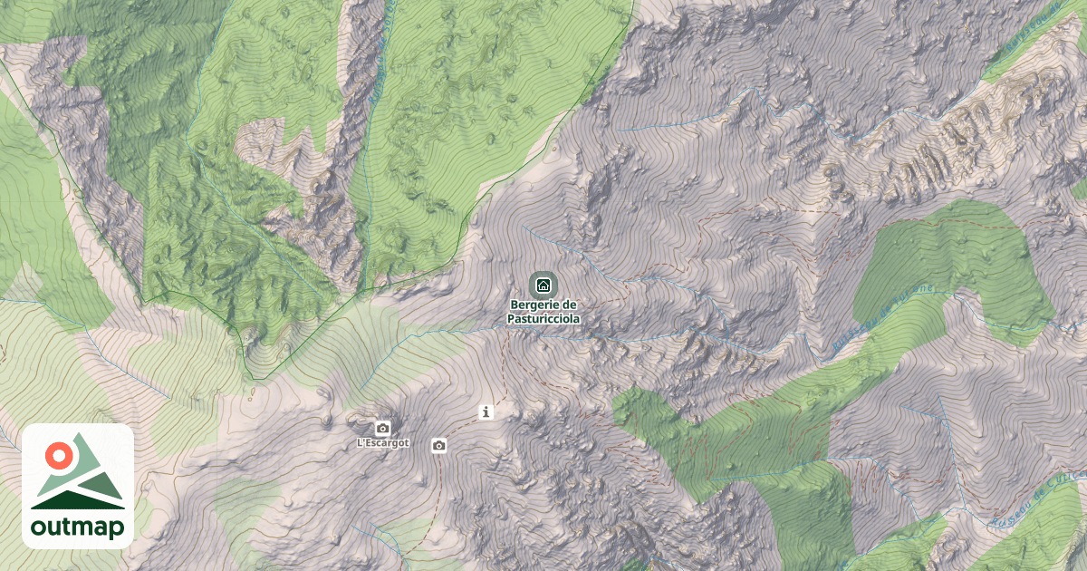 Map of Bergerie de Pasturicciola