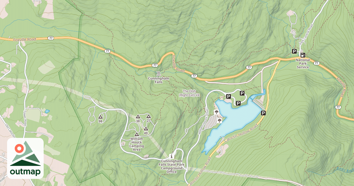 Map of The Dish (Right Exit)