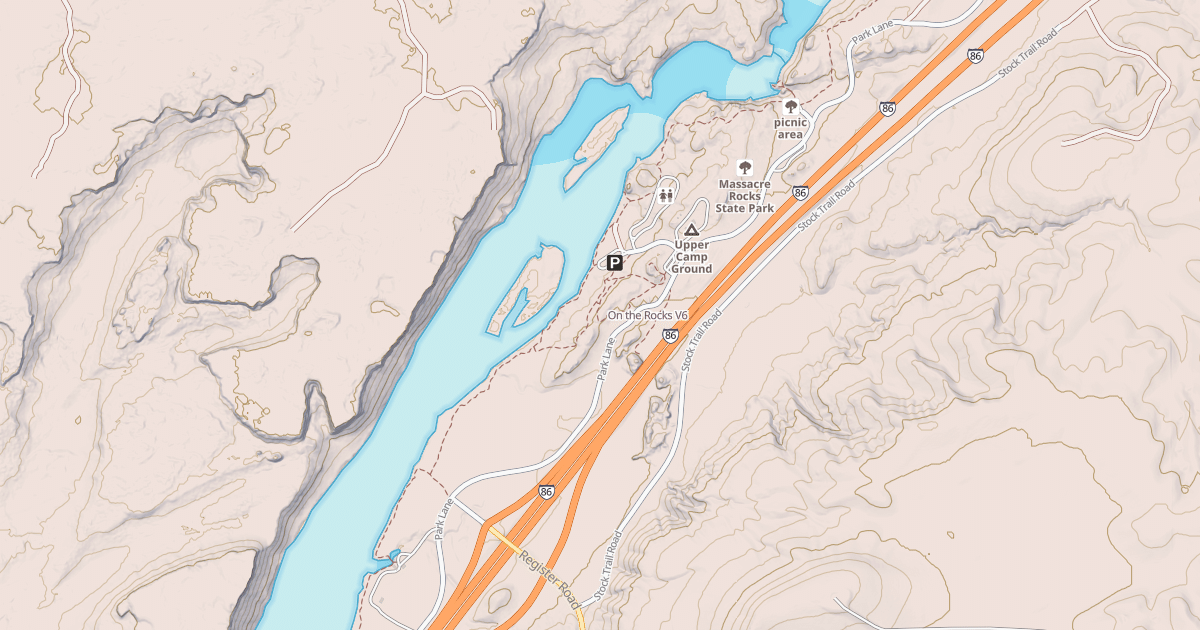 Map preview of On the Rocks