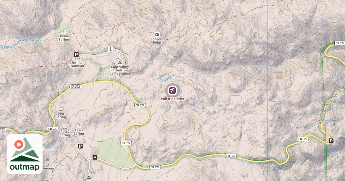 Map of Pull it Boulder
