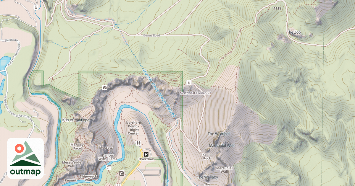 Map of Northwest Corner