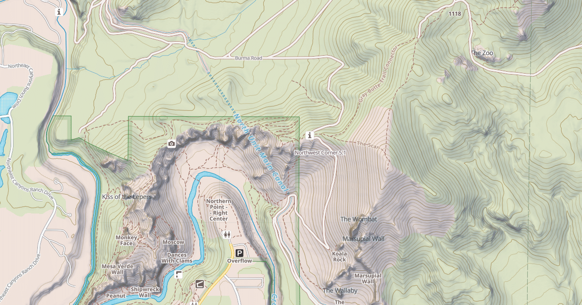 Map preview of Northwest Corner