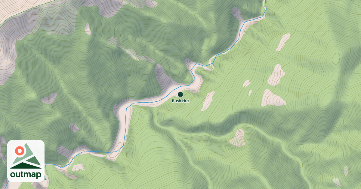 Map of Bush Hut
