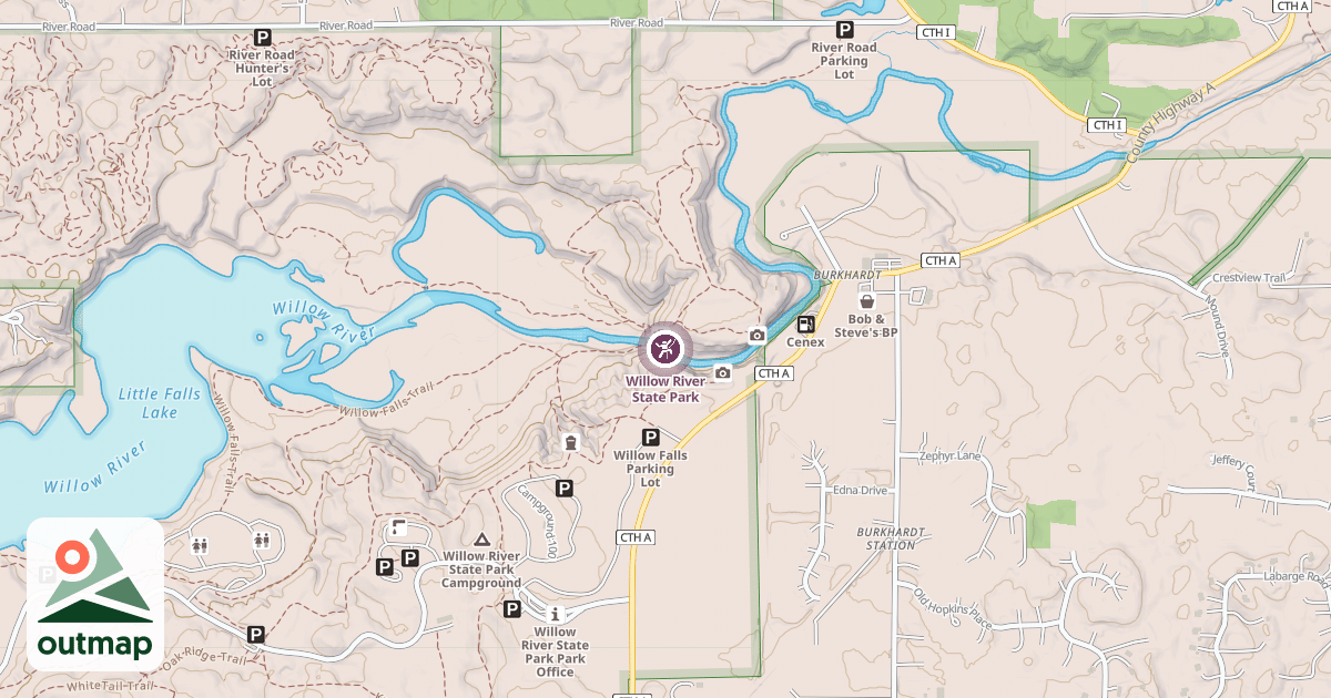 Map of Willow River State Park