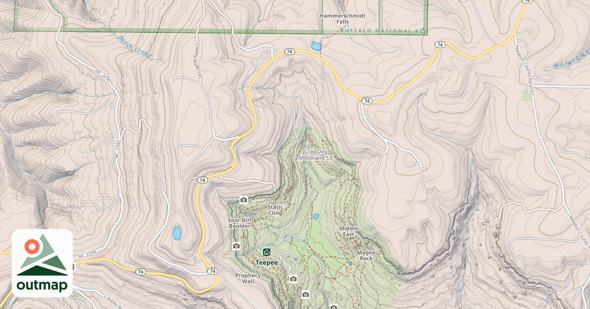 Map of Crag Dog Millionaire