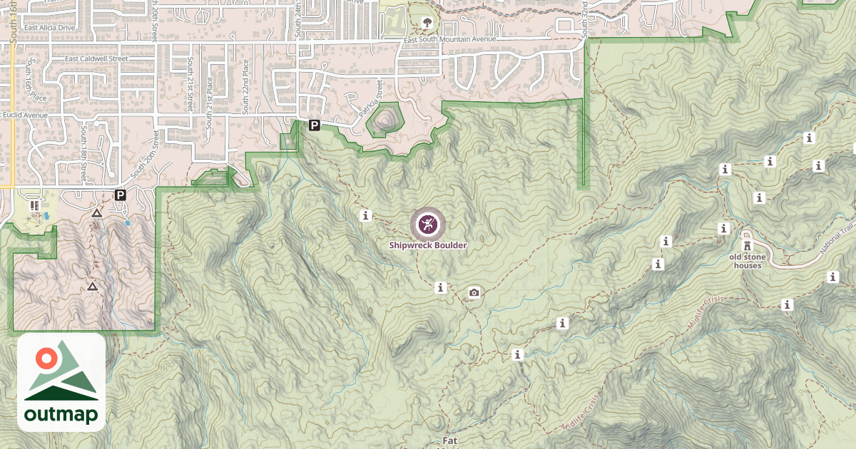Map of Shipwreck Boulder