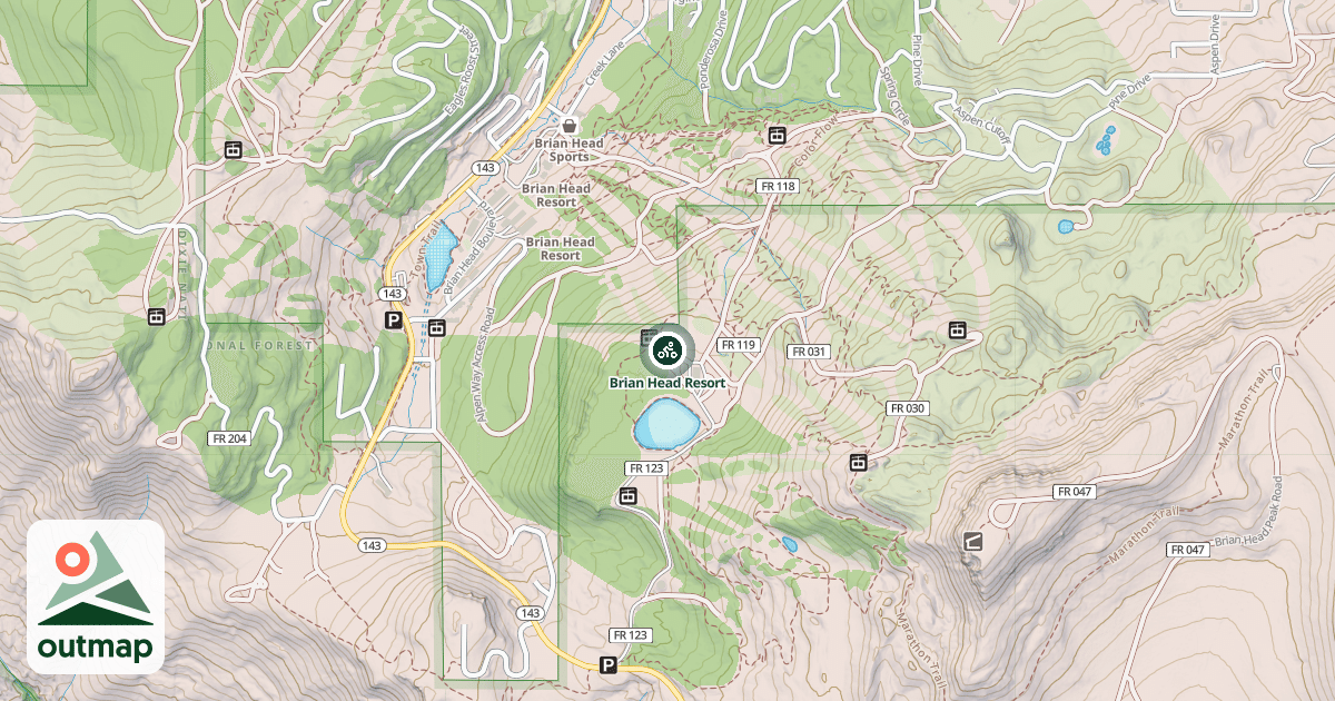 Map of Brian Head Resort