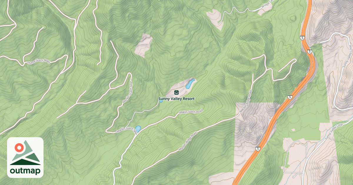 Map of Sunny Valley Resort