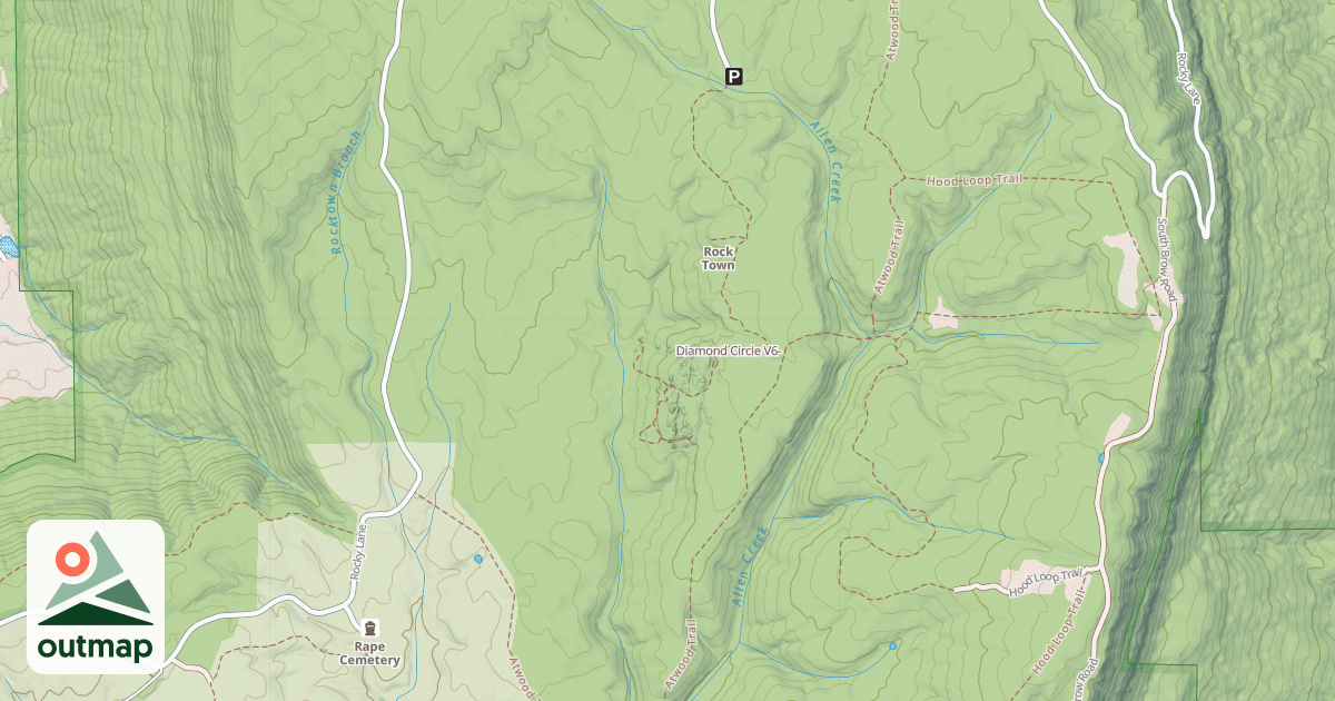 Map of Diamond Circle