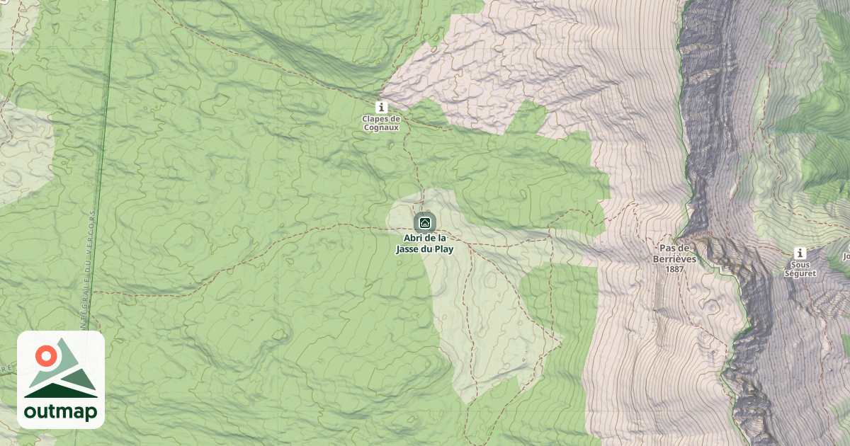 Map of Abri de la Jasse du Play