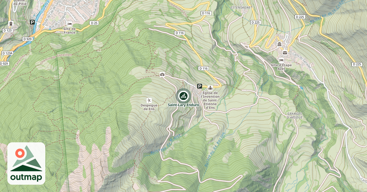 Map of Saint-Lary Enduro