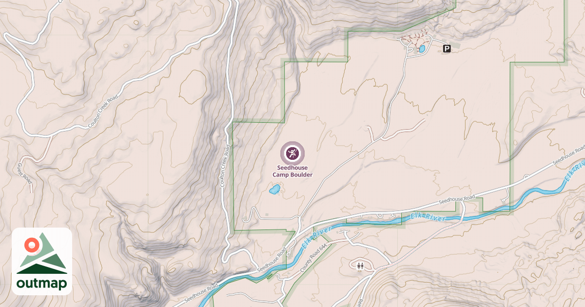 Map of Seedhouse Camp Boulder
