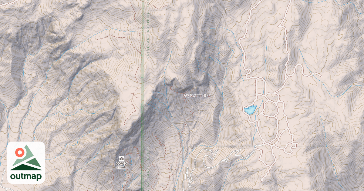 Map of Alpha Arete