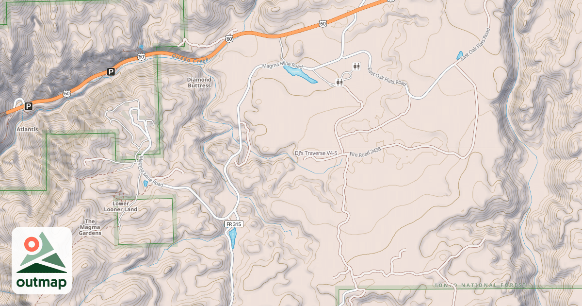 Map of DJ's Traverse