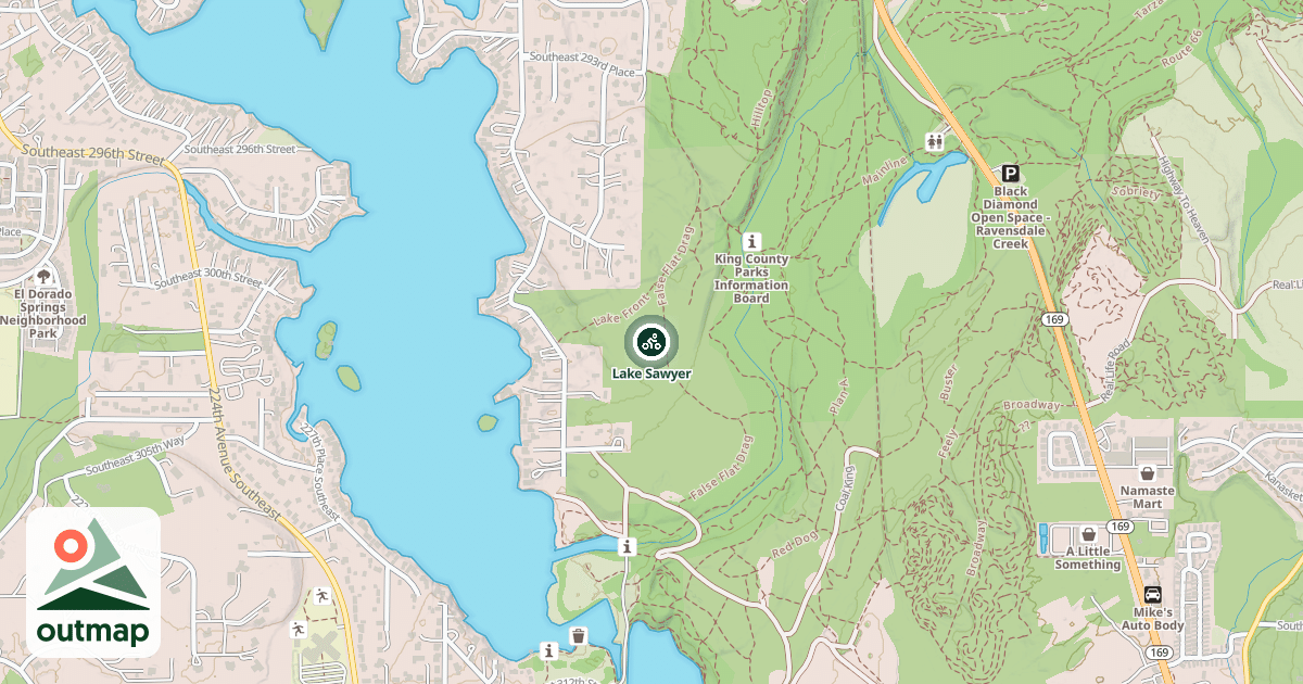 Map of Lake Sawyer