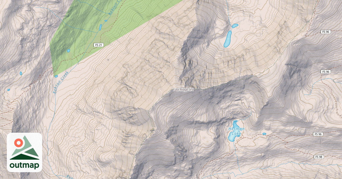 Map of East Ridge