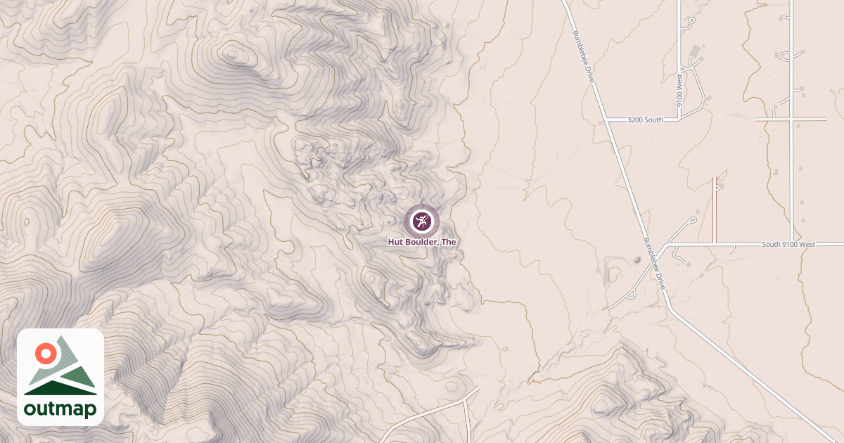 Map of Hut Boulder, The