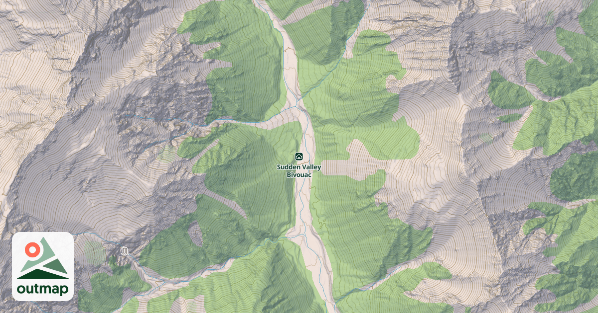 Map of Sudden Valley Bivouac