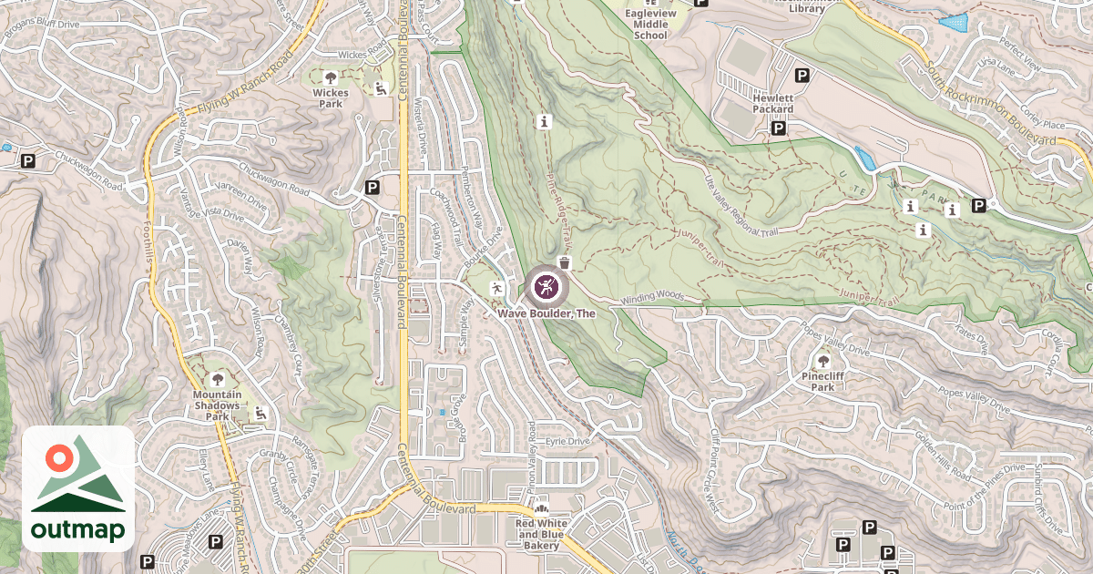 Map of Wave Boulder, The