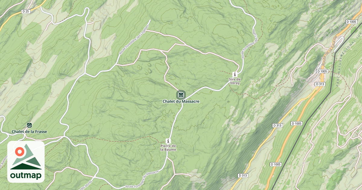 Map of Chalet du Massacre
